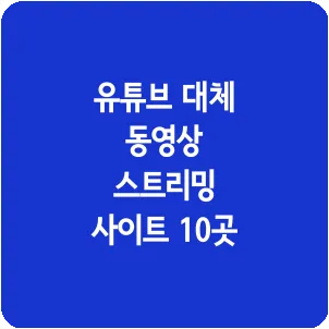 유튜브 대체 동영상 스트리밍 사이트 10곳