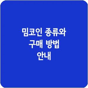 밈코인 종류와 구매 방법 안내